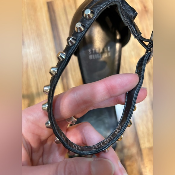 Stuart Weitzman nudist heels with black studs - Picture 8 of 16